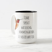 ハミングバードを見る ツートーンマグカップ (正面左)