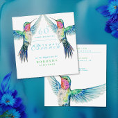 ハミングバードアカラフルニー誕生日ブランチ 招待状