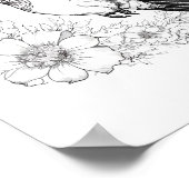 ハミングバードアダルトカラーリング ポスター (角)