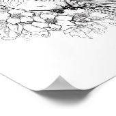 ハミングバードアダルトカラーリング ポスター (角)