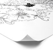 ハミングバードアダルトカラーリング ポスター (角)