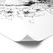 ハミングバードアダルトカラーリング ポスター (角)