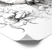 ハミングバードアダルトカラーリング ポスター (角)