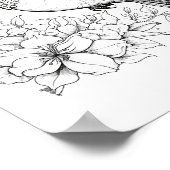 ハミングバードアダルトカラーリング ポスター (角)