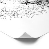 ハミングバードアダルトカラーリング ポスター (角)