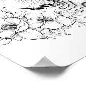 ハミングバードアダルトカラーリング ポスター (角)