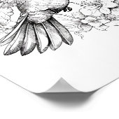 ハミングバードアダルトカラーリング ポスター (角)