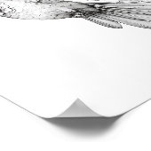 ハミングバードアダルトカラーリング ポスター (角)