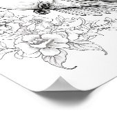 ハミングバードアダルトカラーリング ポスター (角)