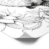 ハミングバードアダルトカラーリング ポスター (角)