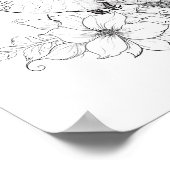 ハミングバードアダルトカラーリング ポスター (角)