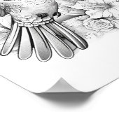 ハミングバードアダルトカラーリング ポスター (角)