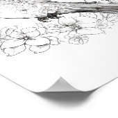 ハミングバードアダルトカラーリング ポスター (角)