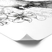 ハミングバードアダルトカラーリング ポスター (角)