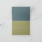 ハミングバードアットザウィンドウ折り畳みグリーティングカード カード (内部)