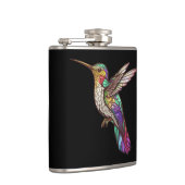 ハミングバードアニマルポートレートステンドグラス フラスク (右)