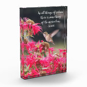 ハミングバードアリストテレス哲学引用文 フォトブロック (左)