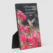 ハミングバードアリストテレス哲学引用文 フォトプラーク (側面)