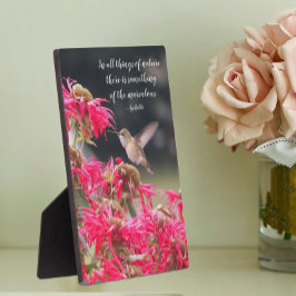 ハミングバードアリストテレス哲学引用文 フォトプラーク