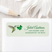 ハミングバードアンドシャームロック差出人住所ラベル ラベル (インサイチュ)