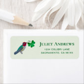 ハミングバードアンドシャームロック差出人住所ラベル ラベル (インサイチュ)