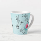ハミングバードアンドハイビスカスラテマグカップ カフェラテマグ (右アングル)