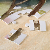 ハミングバードアンドフラワーウォーターカラーアート ジグソーパズル (側面)