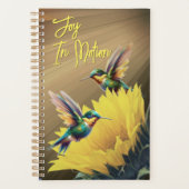 ハミングバードアート&ひまわり写真集ミックス プランナー手帳 (正面)