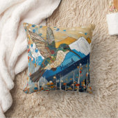 ハミングバードアールヌーボー クッション (ブランケット)