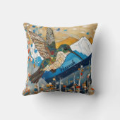 ハミングバードアールヌーボー クッション (裏面)