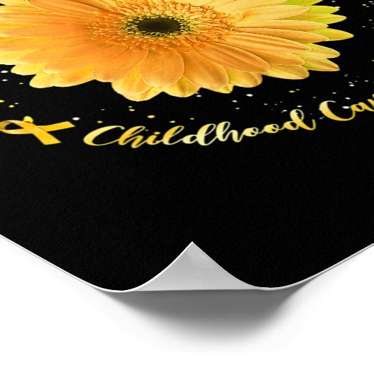 ハミングバードイエローヒマワリ幼少期がん戦争 ポスター (角)