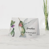 ハミングバードウィングズウォーターカラーマザーズデイカード カード (正面)