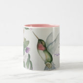 ハミングバードウィングマザーの日マグカップ喜びの愛 ツートーンマグカップ (中央)