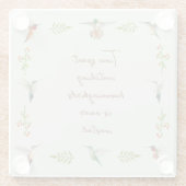 ハミングバードウォッチング ガラスコースター (裏面)