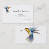 ハミングバードウォーターの色の平和なスケッチ 名刺 (正面/裏面)