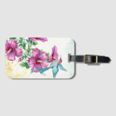 ハミングバードウォーターカラー荷物タグ ラゲッジタグ (正面横)