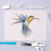 ハミングバードウォーター色の平和で美しいスケッチ 薄葉紙 (クラフト)