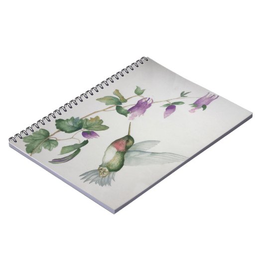 ハミングバードエレガントワテロカラー手帳 ノートブック (左側)