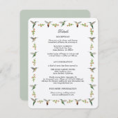 ハミングバードエンクロージャカード (正面/裏面)