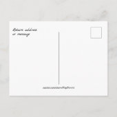 ハミングバードオダマキ(植物)ウェルカム春ペリウィンクル ポストカード (裏面)