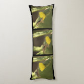 ハミングバードオンイエローサボテン花トリプチチ ボディピロー (裏面 (縦))