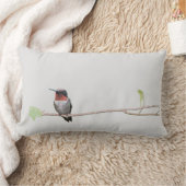ハミングバードオンブランチ ランバークッション (ブランケット)