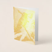 ハミングバードカスタムメッセージカード 箔カード (正面)