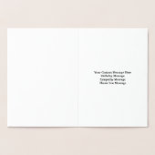 ハミングバードカスタムメッセージカード 箔カード (内部)