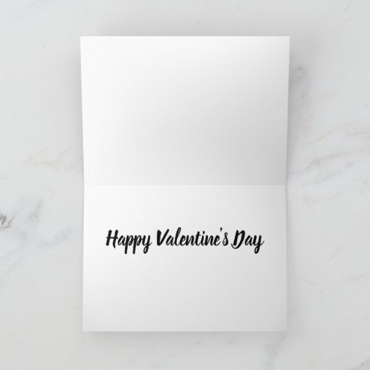 ハミングバードカップルのバレンタインデーパーソナライズされた シーズンカード (内部)