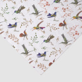 ハミングバードカラフルズフローラバーダーラッピング紙 薄葉紙 (詳細)
