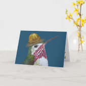 ハミングバードカードを切る カード (黄色い花)