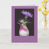 ハミングバードカード カード (黄色い花)