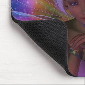 ハミングバードガーディアンフェアリーファンタジーアート マウスパッド (コーナー)