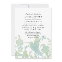 ハミングバードガーデンウォーターカラーエレガントな結婚式